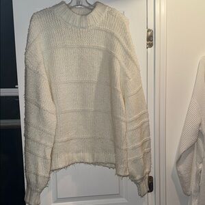 Urban Outfitters Cozy Cream Shaggy Sweater